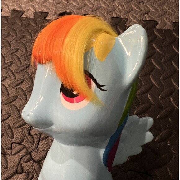 Hasbro My Little Pony Rainbow Dash 9.5" Ceramic Coin Piggy Bank w/Plug Figure - Picture 7 of 9